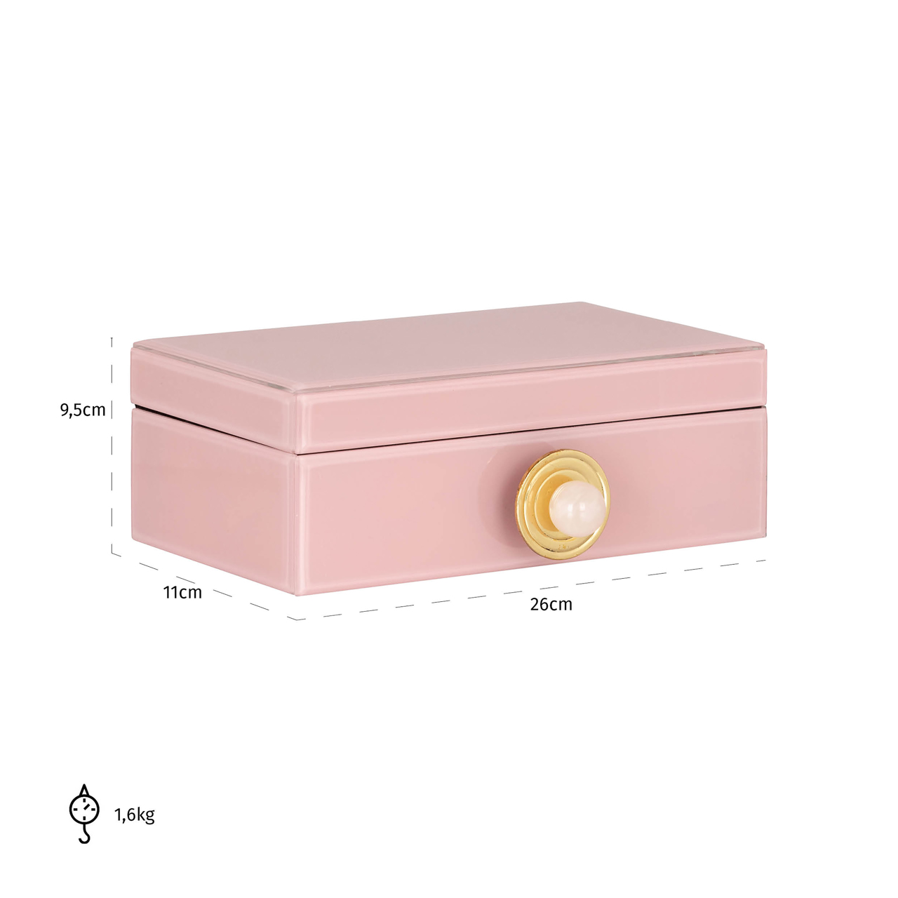 Aufbewahrungsbox Jamila pink large – Bild 7
