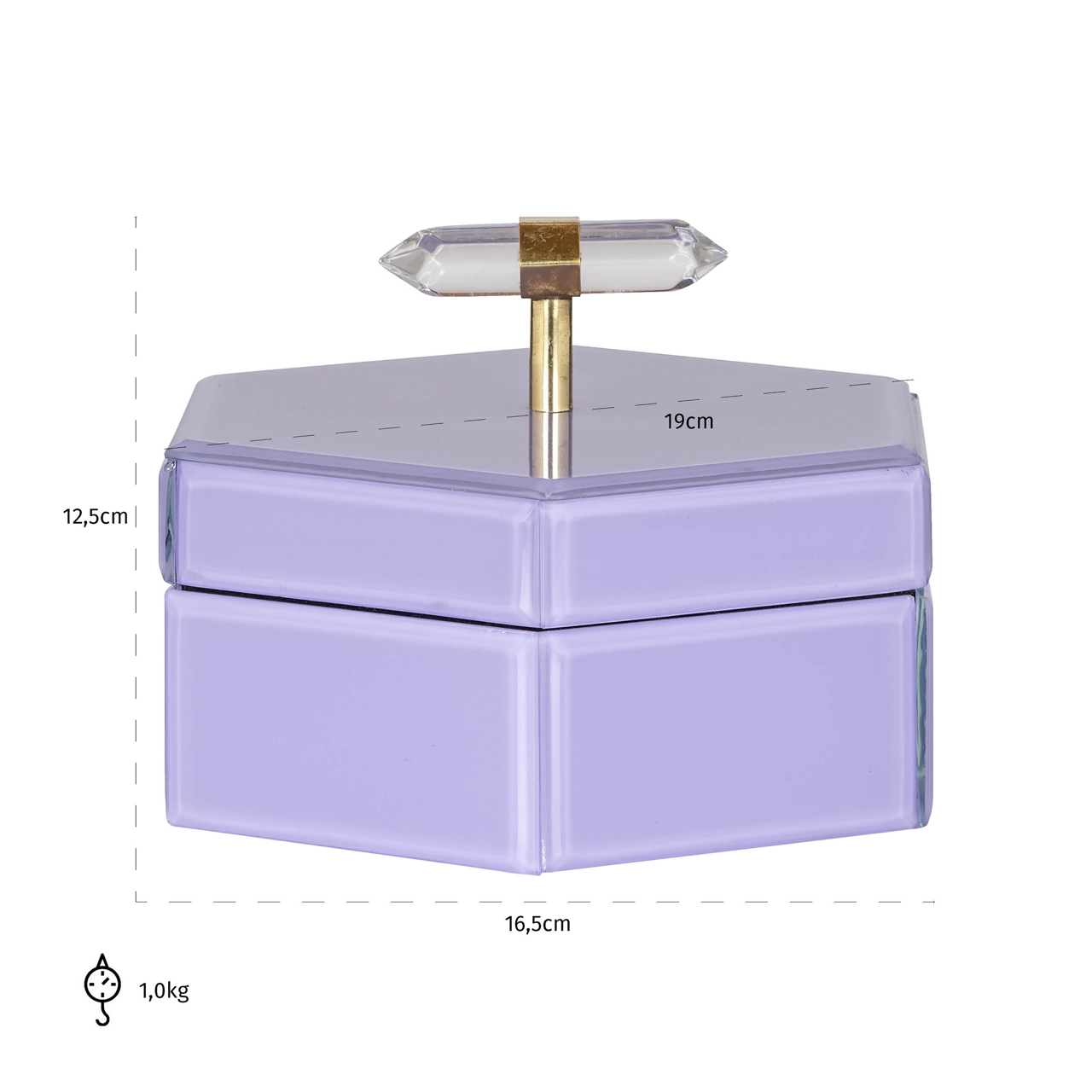 Aufbewahrungsbox Jutta purple small – Bild 9