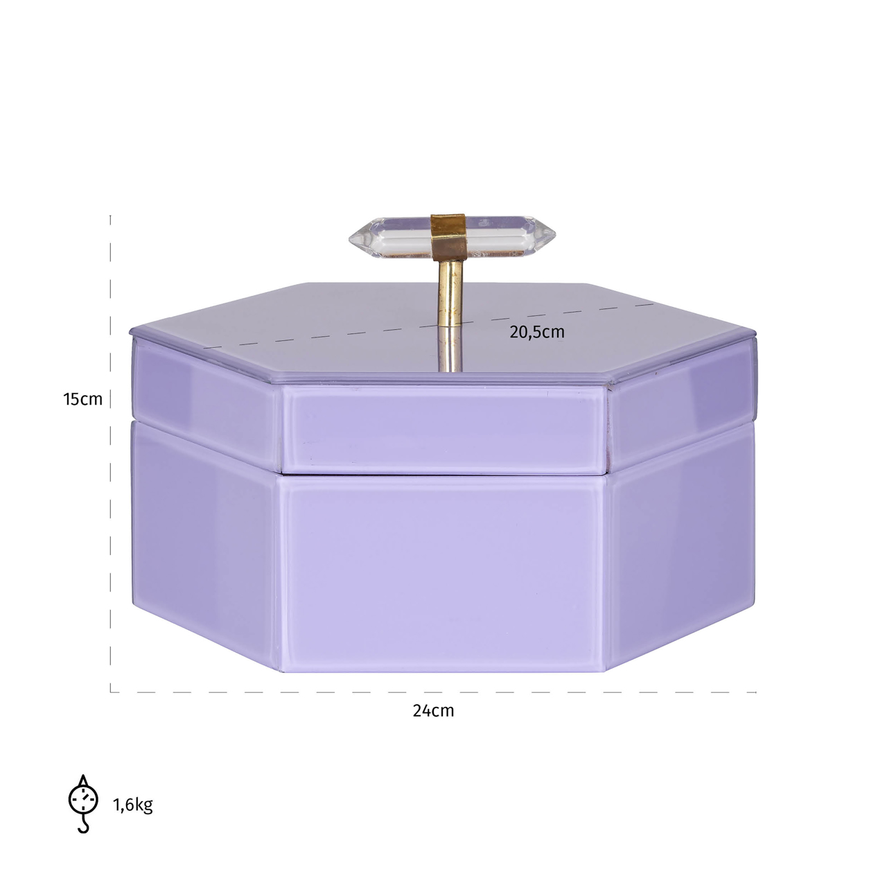 Aufbewahrungsbox Jutta purple large – Bild 9