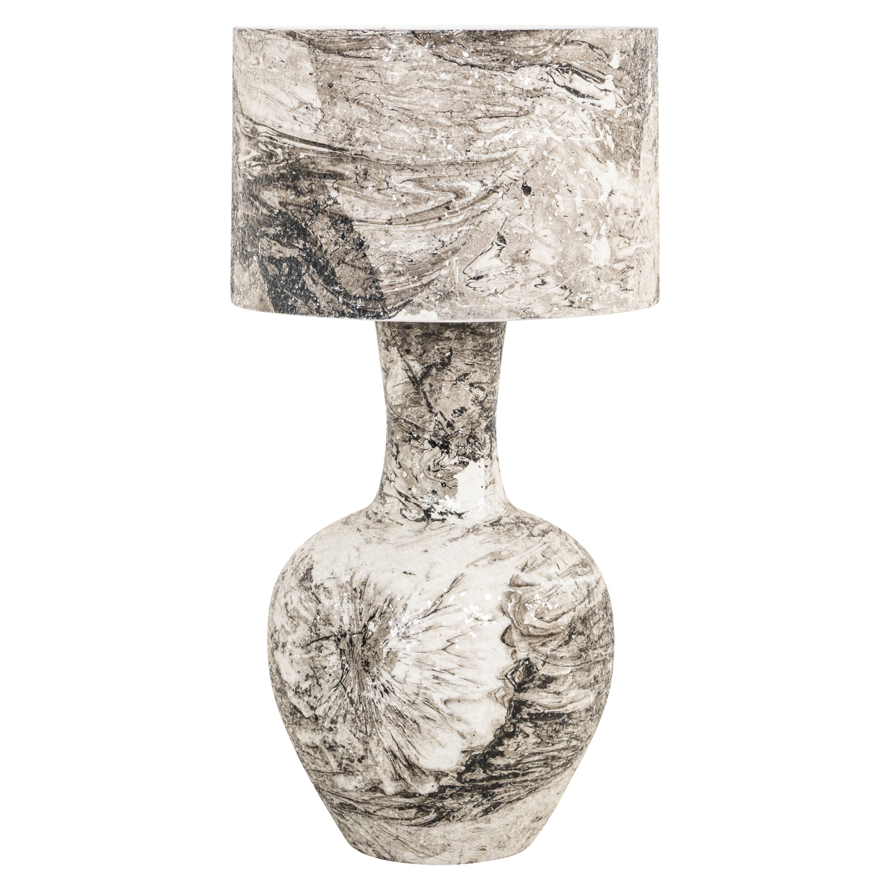 Tischlampe Cecile black/white