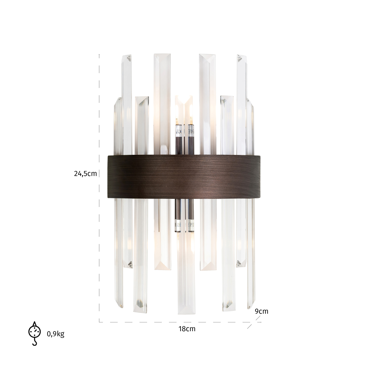 Wandlampe Avan bronze – Bild 3