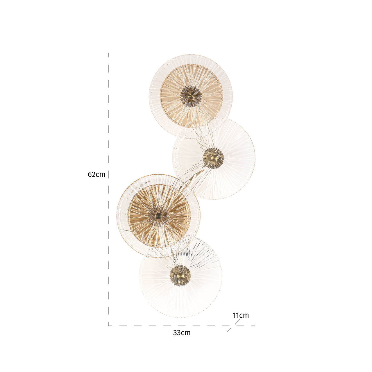 Wandlampe Linzi brushed gold – Bild 3