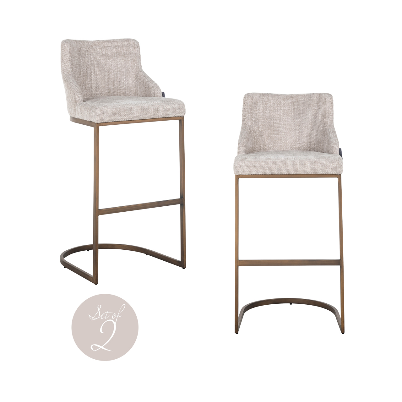 Barhocker Bolton natural renegade (Set of 2)