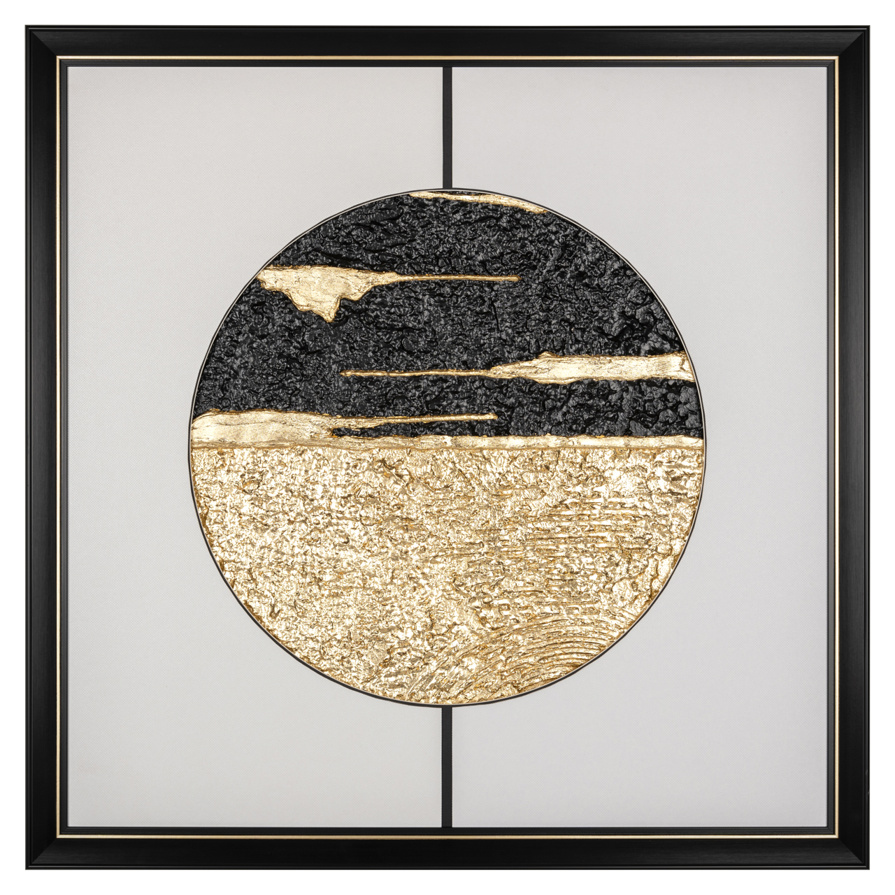 Wandkunst Moon black/gold