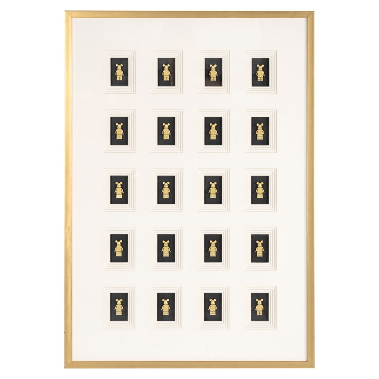 Wandkunst Bear black/gold