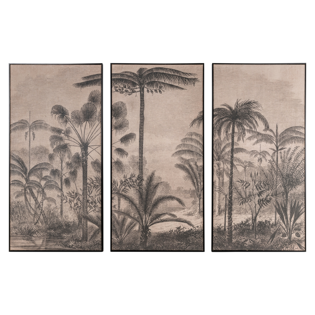 Wandkunst Rhapsody brown (Set of 3)