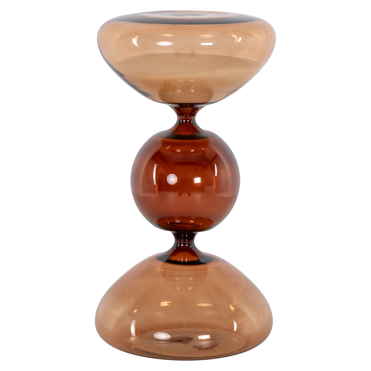 Dekoratives Objekt Elba brown hourglass small