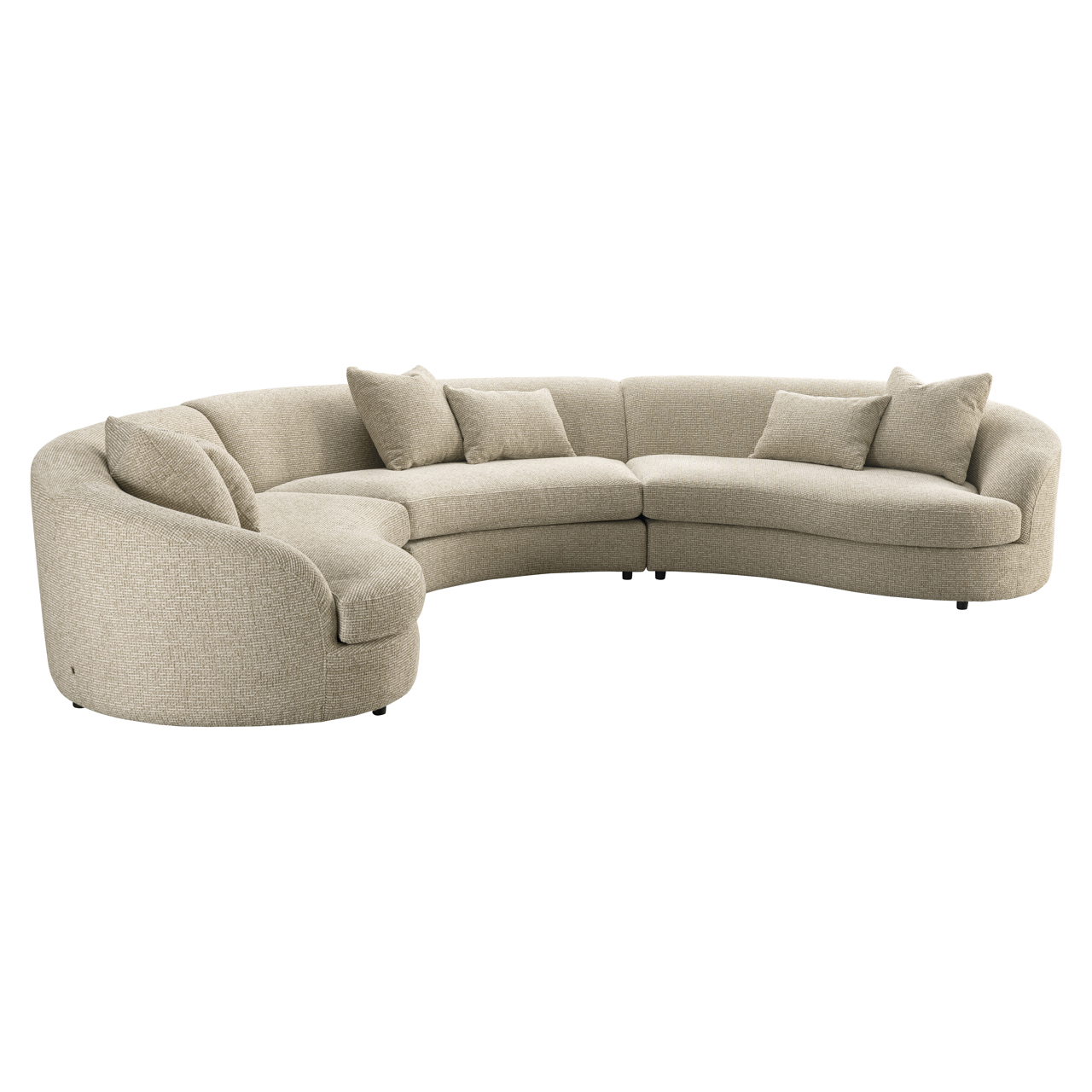 Sofa Morena cream blockweave