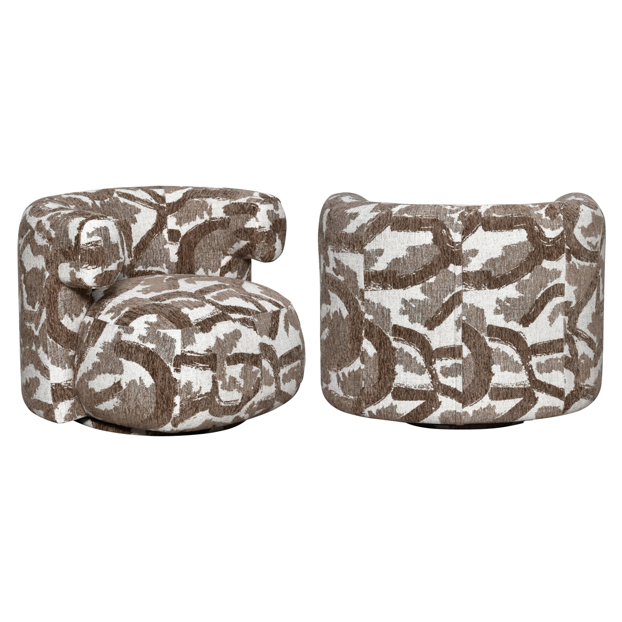 Lounge Stuhl Talley brown nature swivel